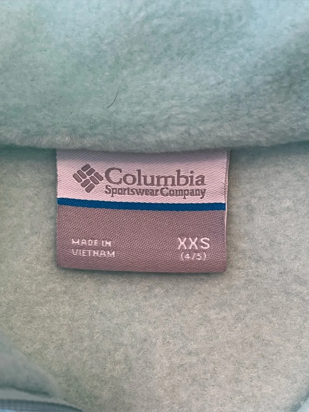 NWT Columbia Zip Up Fleece Kids size XXS 4/5
